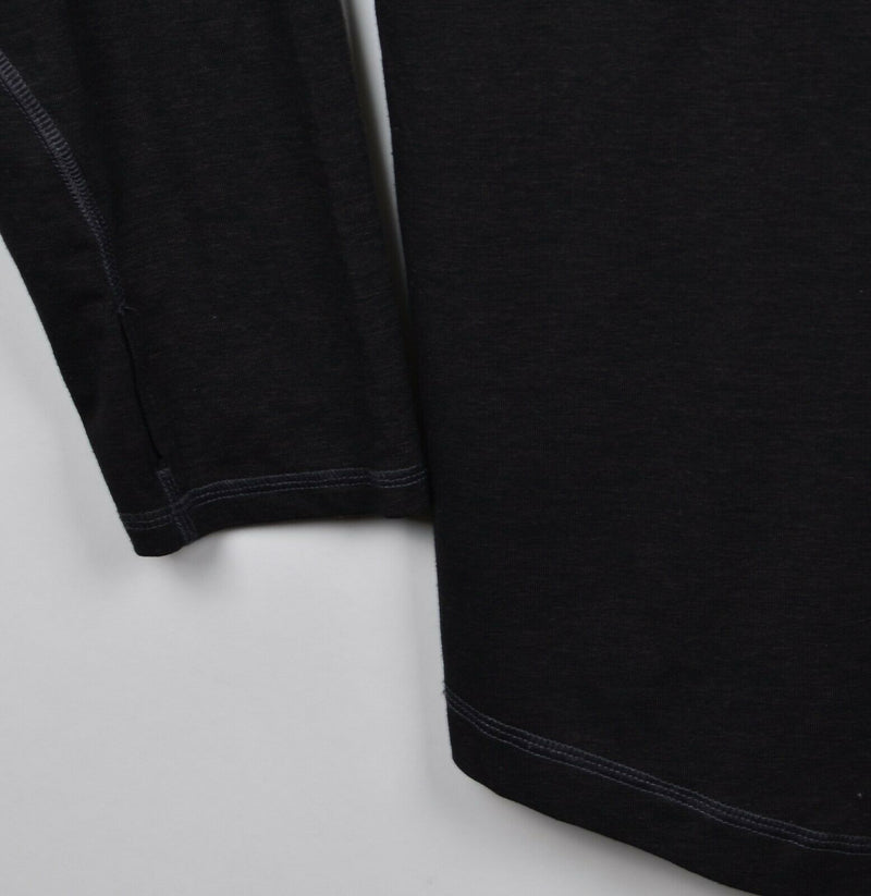 Duluth Trading Co Men's XL Polyester Merino Wool Blend Black 1/4 Zip Base Layer