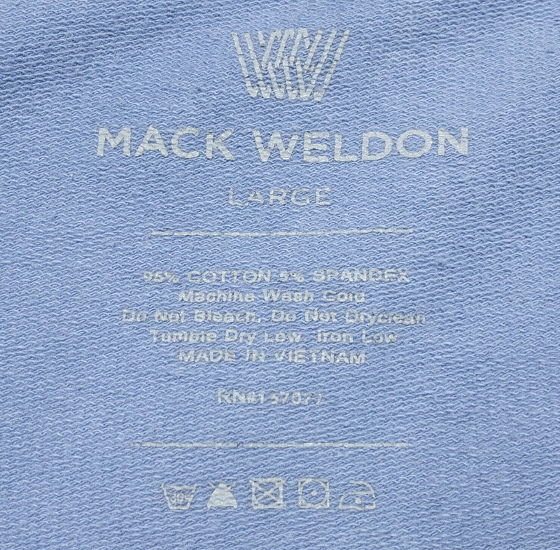 Mack Weldon Full Zip Ace Hoodie Sweatshirt Blue/Gray Athleisure Men's Large