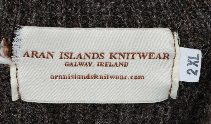 Aran Islands Knitwear Men's Sz Large? Elbow Shoulder Pads Knit Irish Sweater