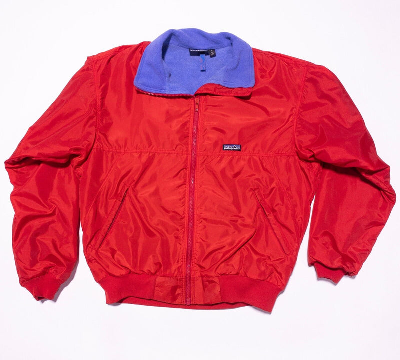 Vintage Patagonia Fleece Lined Jacket Men's Large Bomber Red Capilene 42111