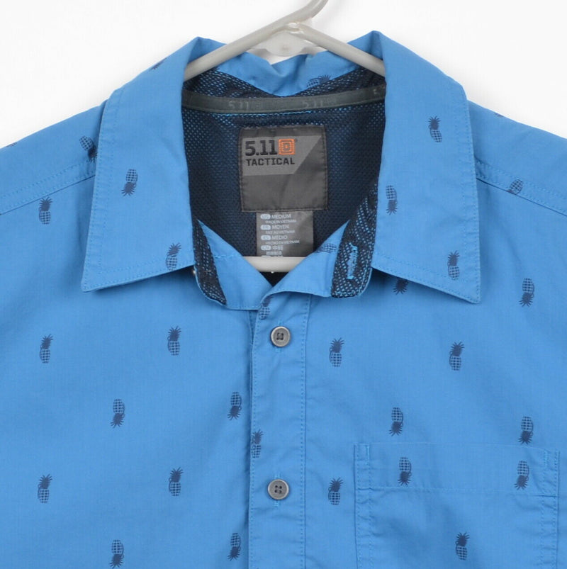 5.11 Tactical Men's Sz Medium QuickDraw Snap-Front Blue Conceal Carry Shirt