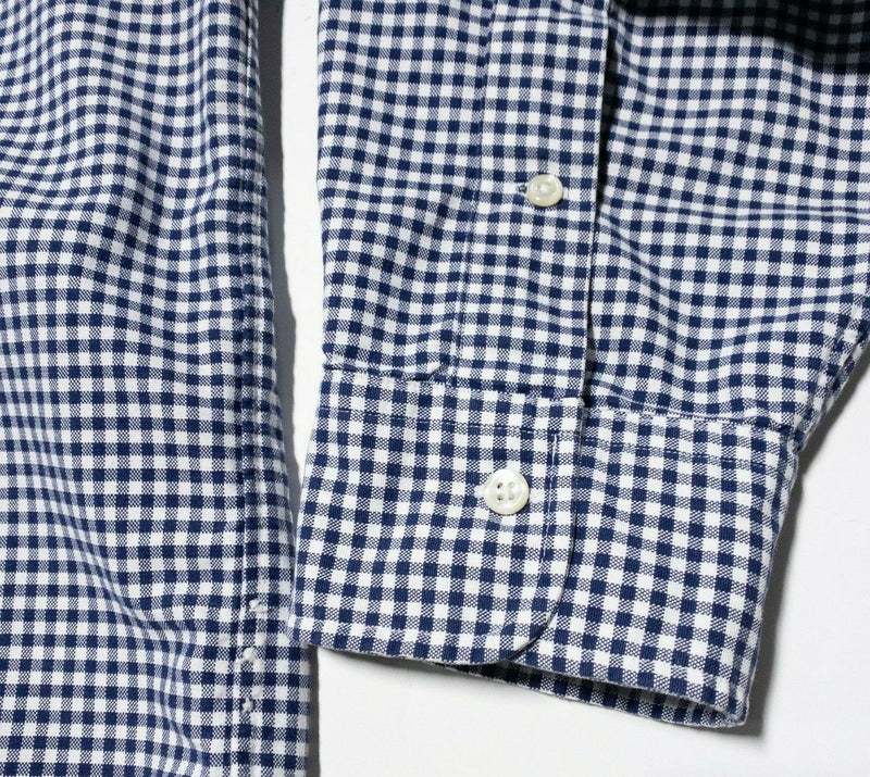 Polo Ralph Lauren Men's 4XB (4XL Big) Blue White Check Button-Front Shirt