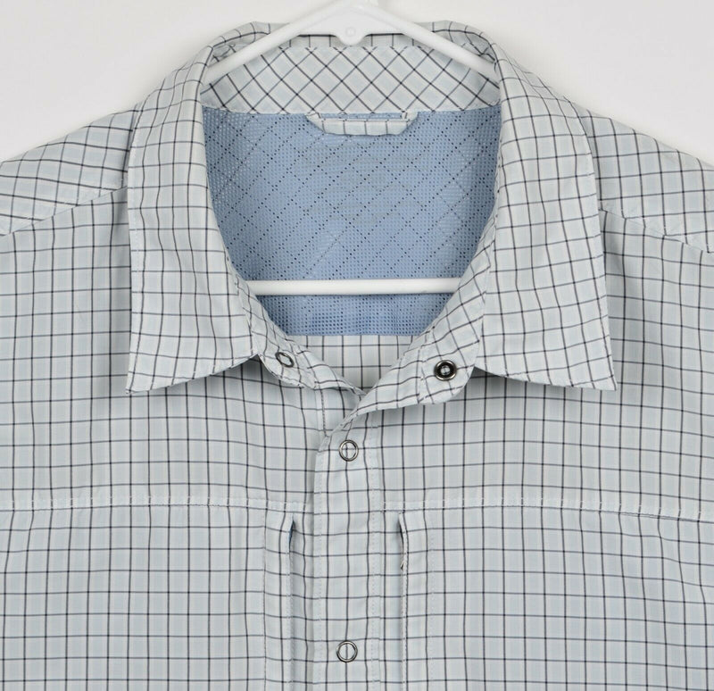 5.11 Tactical Men's 2XL? Snap-Front White Plaid Conceal Carry Shirt
