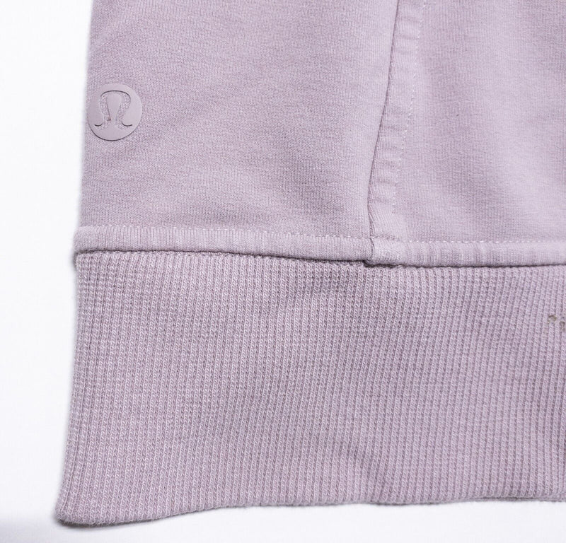 Lululemon Sweatshirt Women's 8 Pullover Crewneck Pockets Light Pink/Purple Yoga