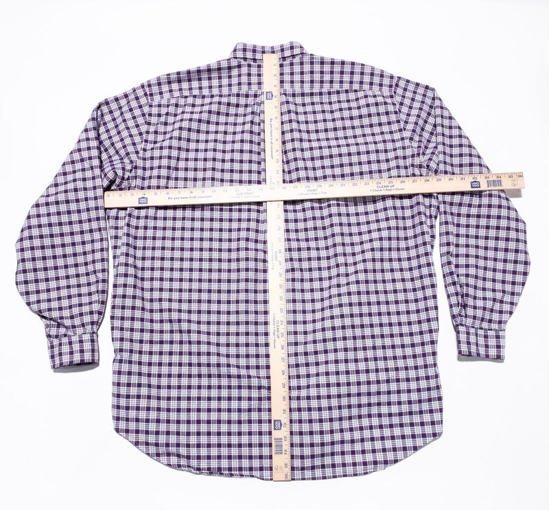 Polo Ralph Lauren 2XLT Tall Men's Shirt Purple Check Button-Down Long Sleeve