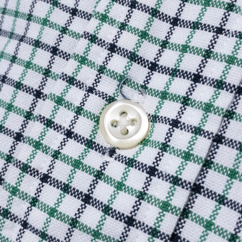 Polo Ralph Lauren 2XLT Tall Men's Shirt Button-Down White Green Graph Check