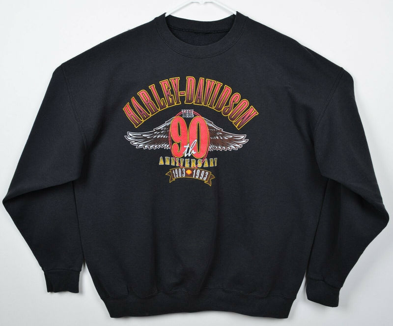 Vintage 90s Harley-Davidson Men's 2XL? 90th Anniversary Biker Sweatshirt