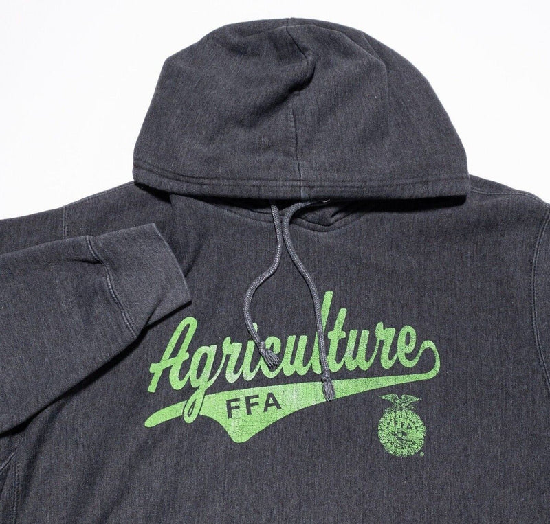 FFA Sweatshirt Men's Large Future Farmers Agriculture Pro-Weave Hoodie Gray