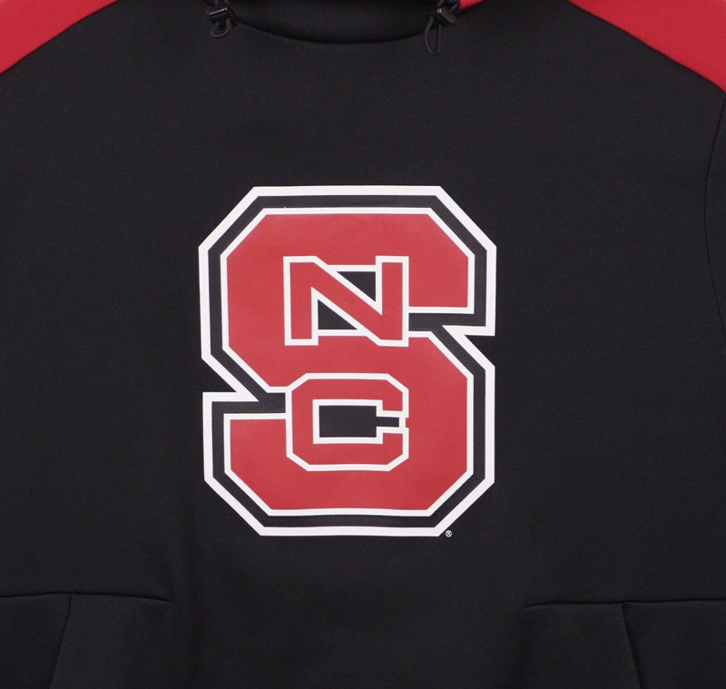 NC State Wolfpack Men's Large Adidas Climawarm Black Red Pullover Hoodie