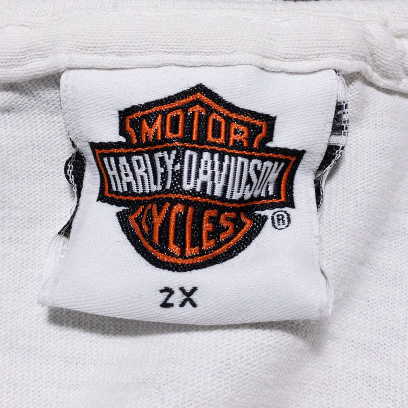 Harley-Davidson 100th Anniversary T-Shirt Men's 2XL White Double-Sided WI WORN