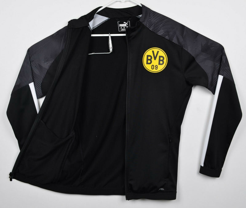 BVB Borussia Dortmund Men's Small Puma Black Full Zip Track Warm-Up Jacket