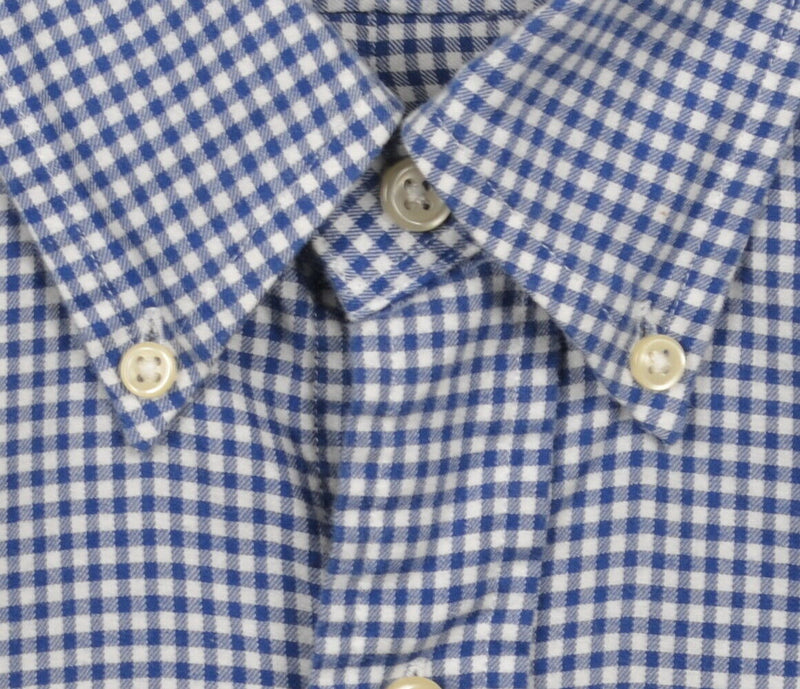 Polo Ralph Lauren Men's XL Blue Shepherd Check Long Sleeve Button-Down Shirt