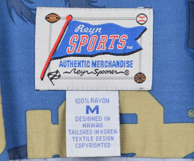Notre Dame Men's Medium Reyn Spooner Football Pennant Shamrock Hawaiian Shirt