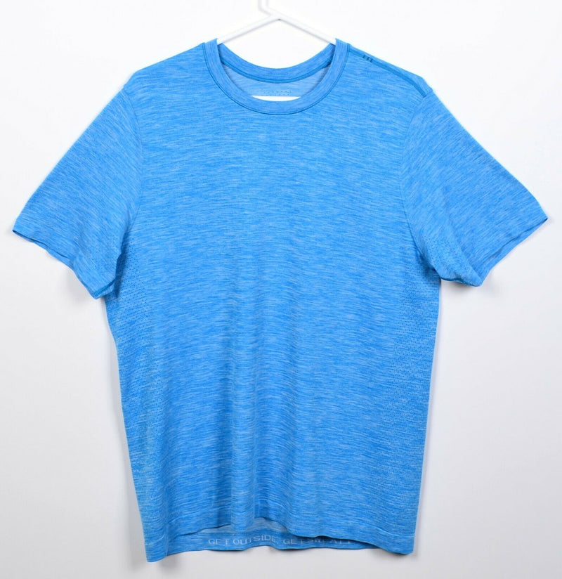 Lululemon Men's Large Metal Vent Tech Blue Crewneck Wicking Vented T-Shirt