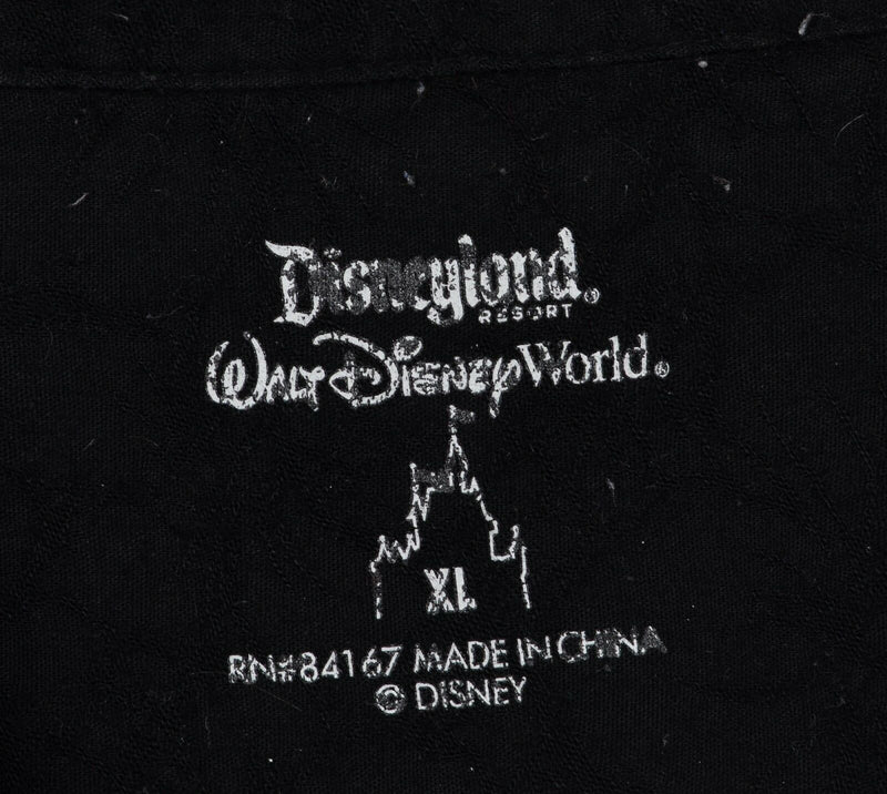 Disneyland Men's Sz XL Mickey In Paradise Rayon Embroidered Hawaiian Shirt