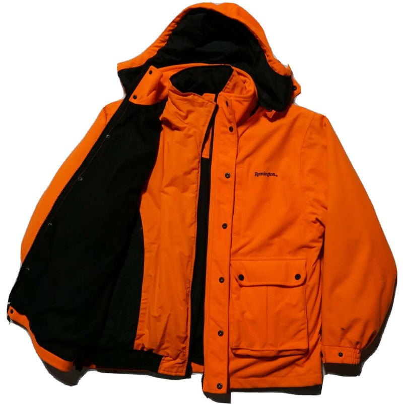 Remington Men's Large Hunting Blaze Orange Hooded Full Zip 3-in-1 Jacket