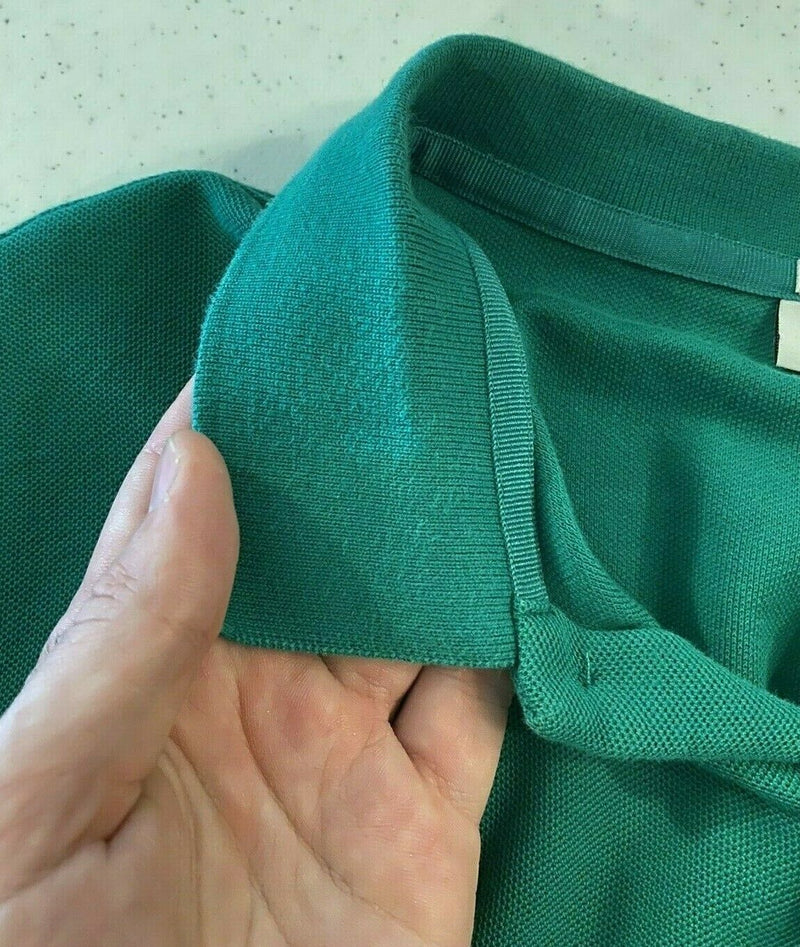 J. Lindeberg Men's Sz Large Regular Fit Green Rubi Reg JL Pique Golf Polo Shirt