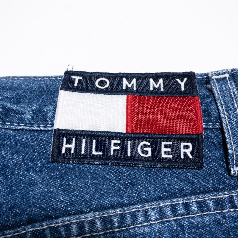 Vintage Tommy Hilfiger Carpenter Jeans Men's Fits 28x30 Denim Pants Baggy Logo