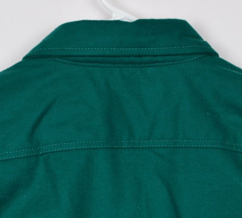 Vtg Five Brother Men Sz XL Tall Green Chamois Heavyweight Long Sleeve Shirt NWT