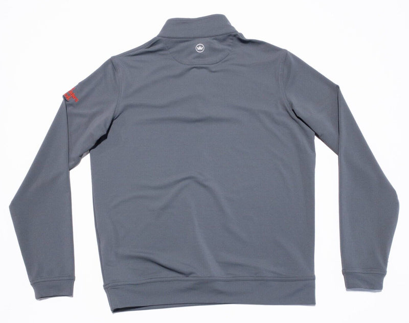 Peter Millar 1/4 Zip Jacket Men's Small Pullover Crown Sport Wicking Perth Gray