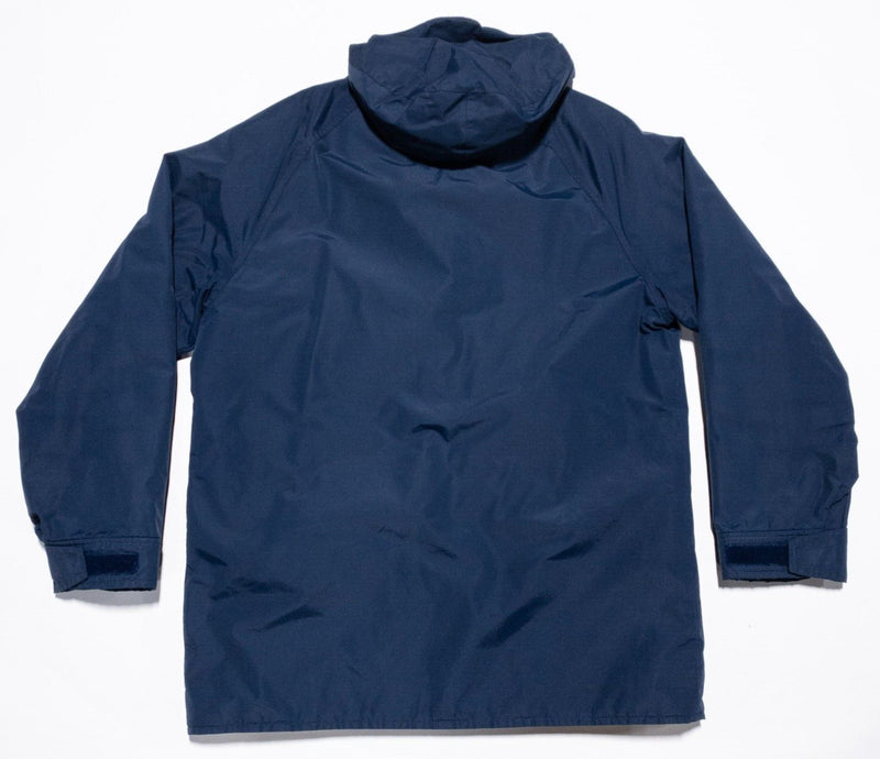 Vintage L.L. Bean Jacket Mens Large Gore-Tex Maine Warden Parka Navy Blue Hooded