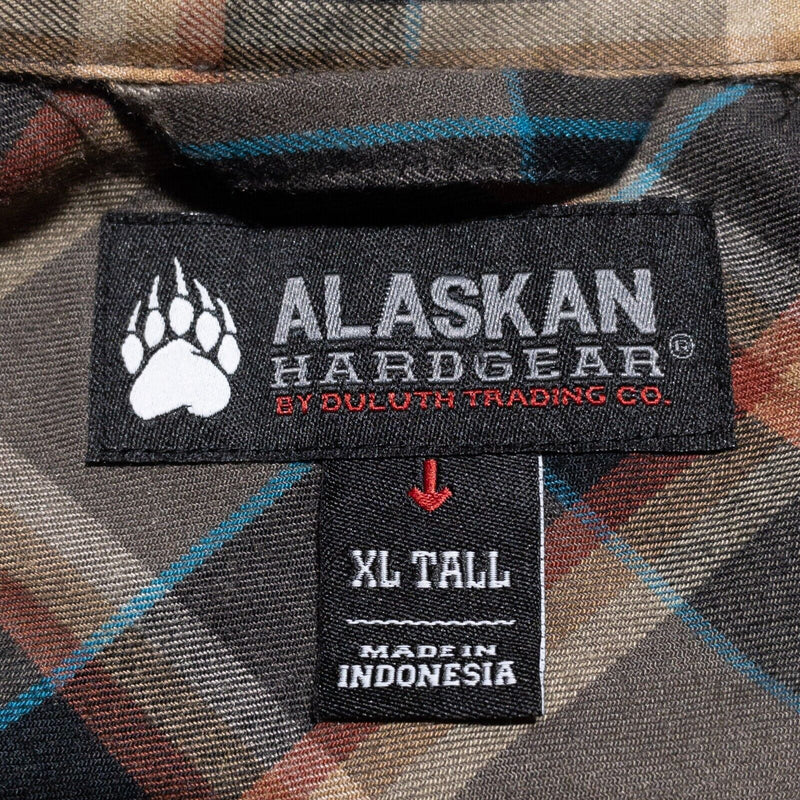 Alaskan HardGear Flannel Shirt Men's XLT Tall Wool Blend Plaid Duluth Trading