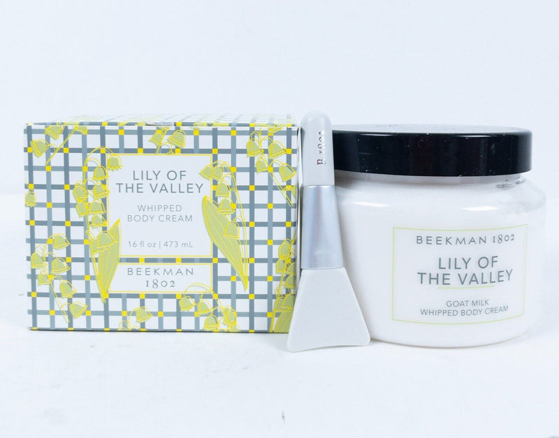 Beekman 1802 Lily of the Valley Whipped Body Cream & Wand 16 oz Goat Milk