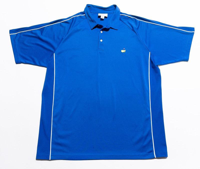 Masters Performance Polo 2XL Men's Golf Shirt Wicking Stretch Solid Blue