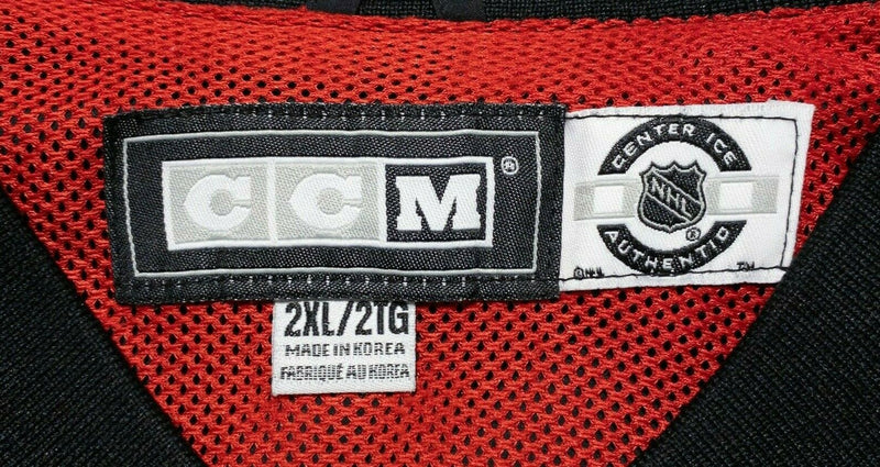 Detroit Red Wings Men's 2XL CCM Center Ice NHL Black Pullover Windbreaker Jacket