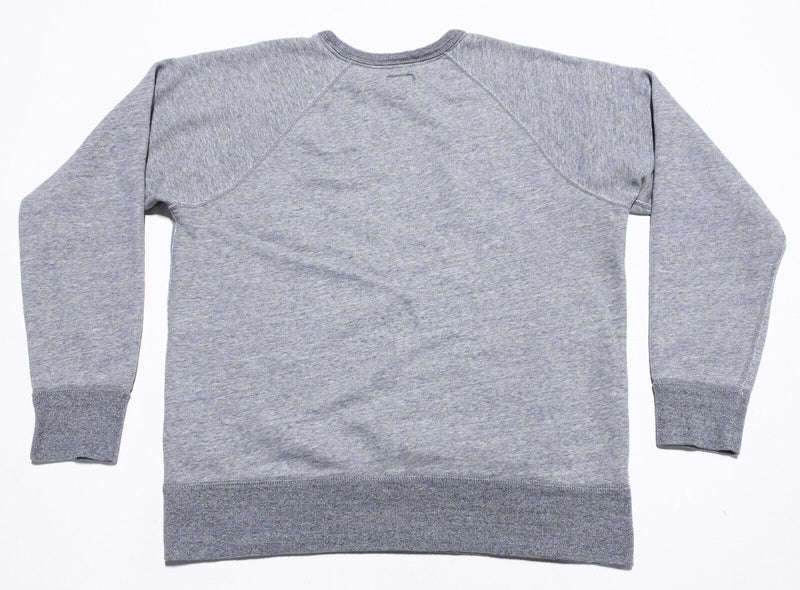 J. Crew Vintage Fleece Sweatshirt Men's Medium Pullover Crewneck Heather Gray