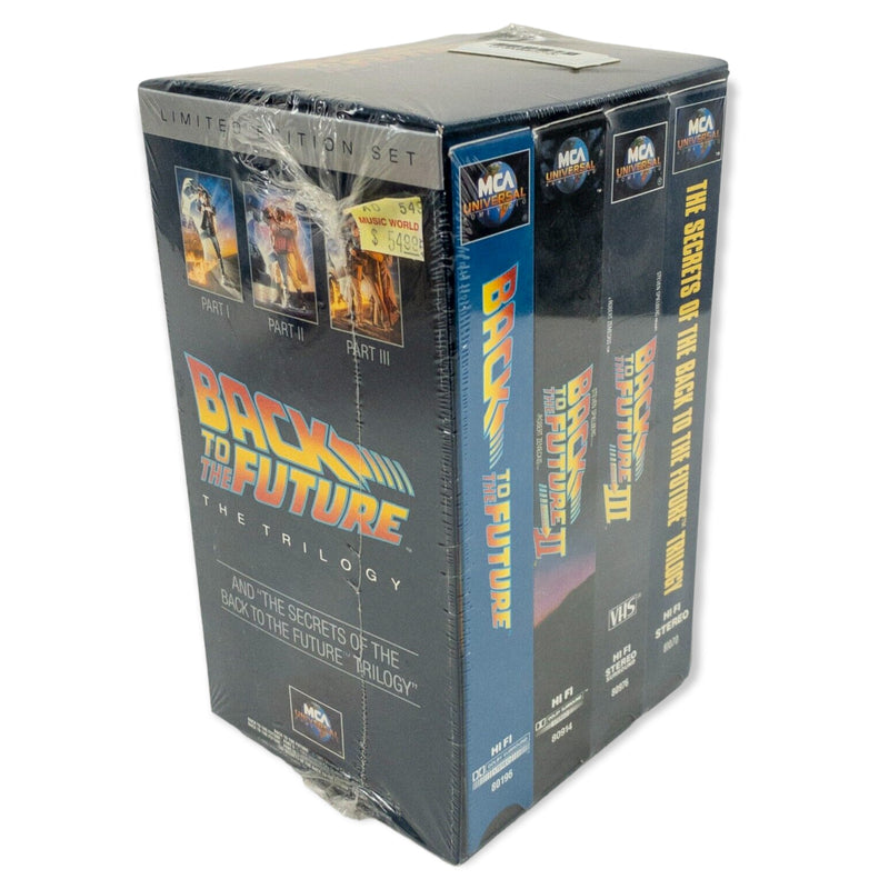 Back To The Future Trilogy Sealed VHS 4th Tape Limited Edition Boxed Set