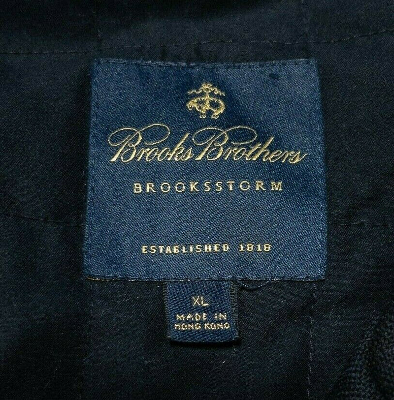 Brooks Brothers Brooksstorm Loro Piana Storm System Wool Overcoat Navy Men's XL