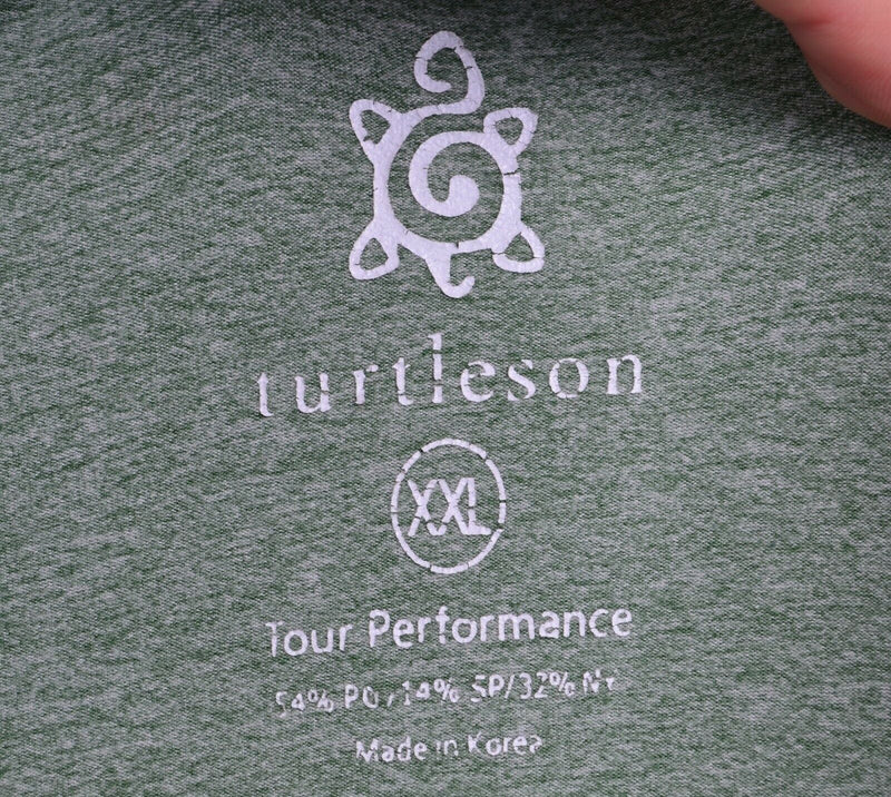 Turtleson Tour Performance Men's 2XL Green 1/4 Zip Lightweight Golf Jacket