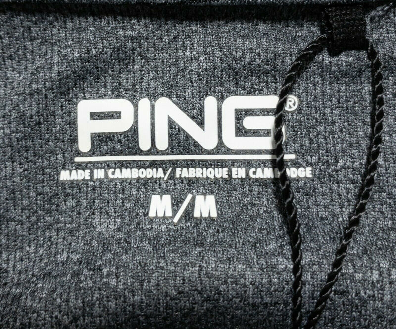 Ping Men's Medium SensorCool Gray 1/4 Zip Pullover Lightweight Golf Jacket