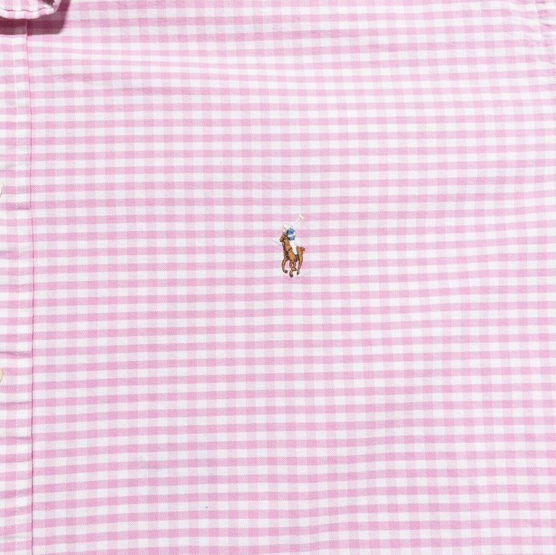 Polo Ralph Lauren Shirt Men's 4XB Big Classic Fit Pink Check Gingham Button-Down