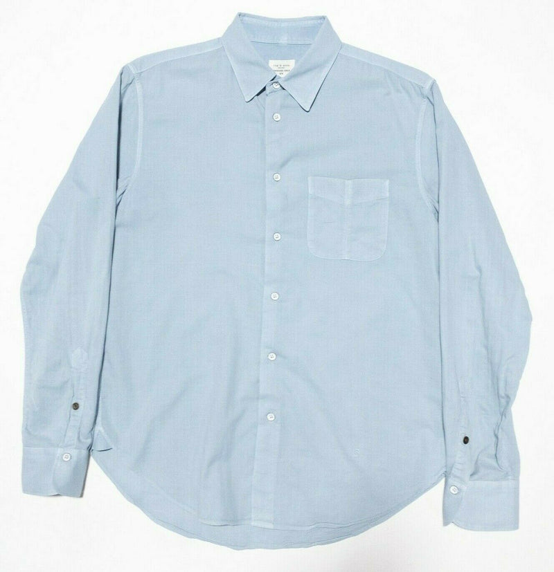 Rag & Bone Shirt Men's Medium Blue Standard Issue Long Sleeve Button-Front