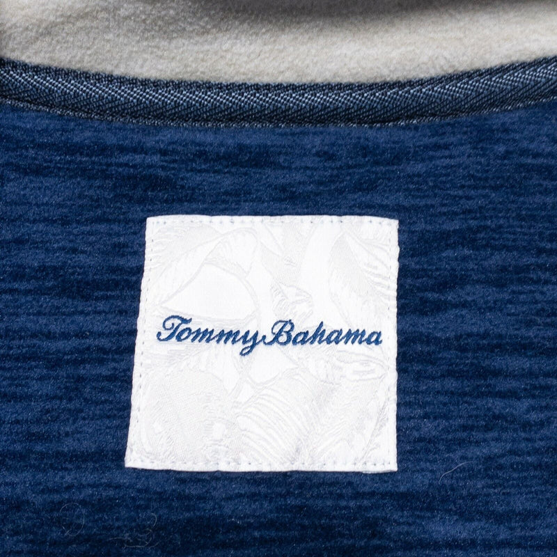 Tommy Bahama Vest Men's 2XLB (2XL Big) Pacific Point Navy Blue Fleece