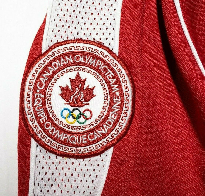 Roots Canadian Olympic Team Jacket Red Track Warm-Up Full Zip Men's XL