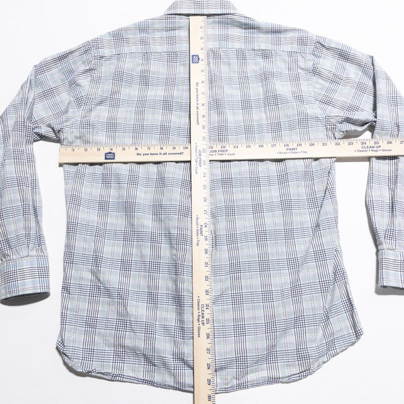 Gitman Bros. Shirt Men's Large Vintage USA Plaid Long Sleeve Button-Down