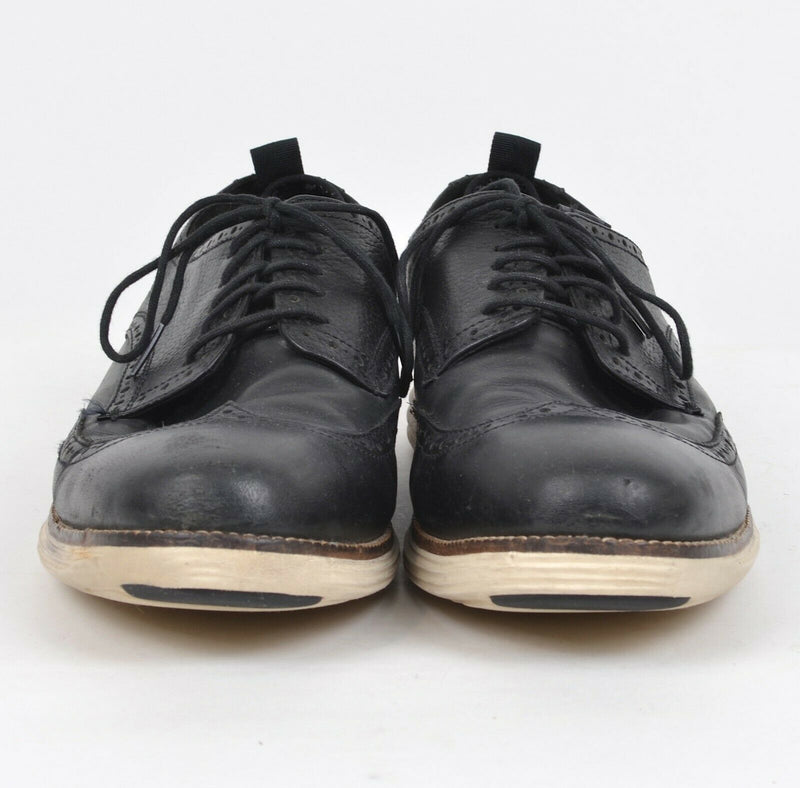 Cole Haan Original Men's 11.5M Grand.OS Black Leather Wingtip Shoes C22752