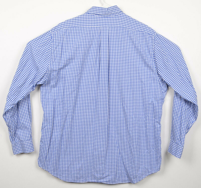 Vineyard Vines Men's XL Slim Fit Tucker Blue Shepherd Check Whale Button Shirt