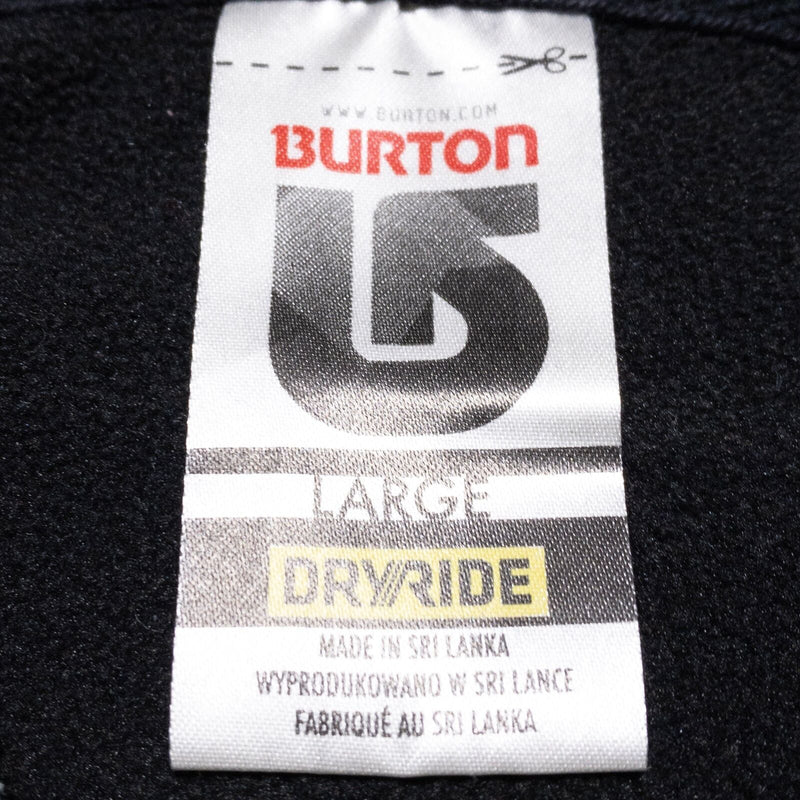 Burton DryRide Hoodie Men's Large Pullover Sweatshirt Striped Yellow Snowboard