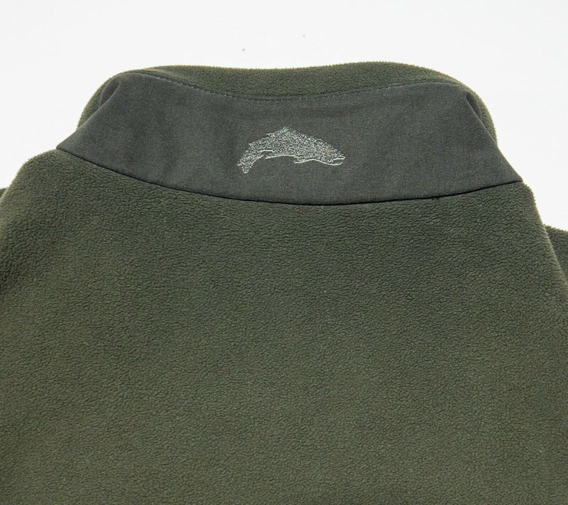 Simms Fishing Gore Windstopper Fleece Jacket Olive Green Men's Medium