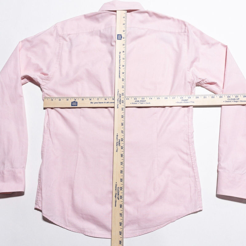 Eton Slim Dress Shirt Men's Medium 40 (15 3/4) Light Pink Button-Down Fulham
