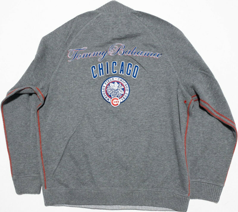 Chicago Cubs Men's Medium Tommy Bahama Chicago Wrigley Field 1/4 Zip Sweater