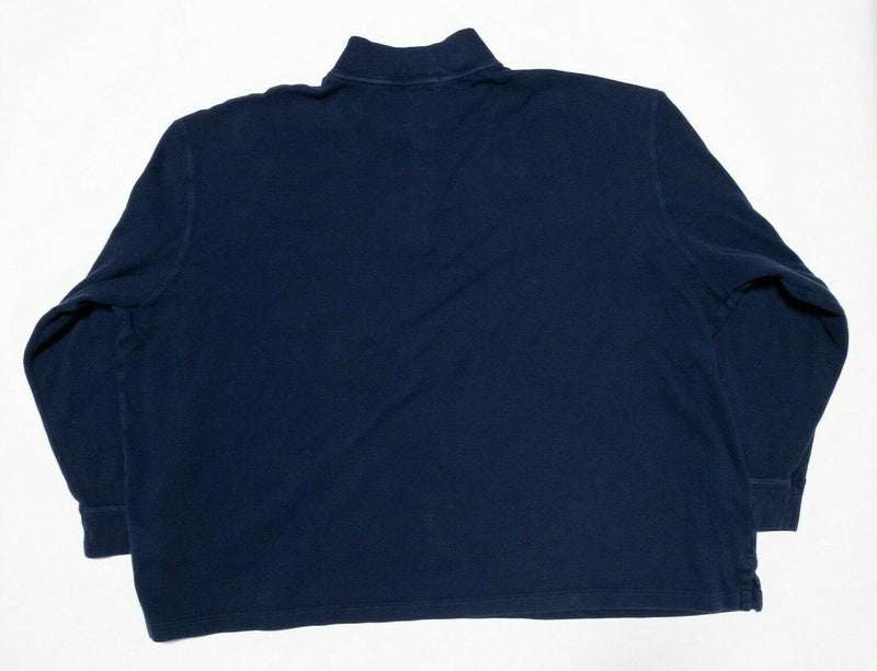 Polo Ralph Lauren 4XB Sweater Estate Rib Men's Navy Blue 1/4 Zip Pullover