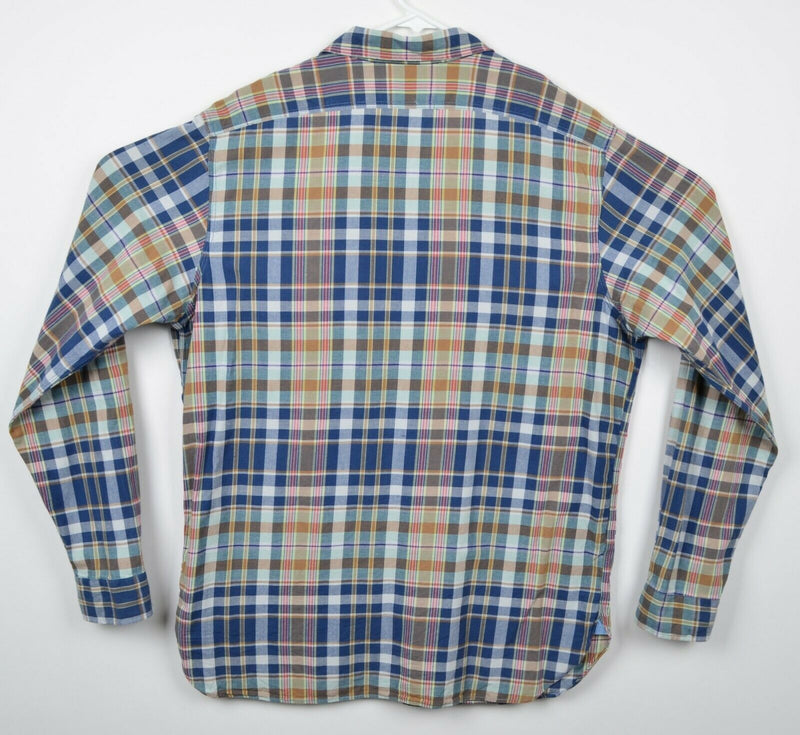 Polo Ralph Lauren Men's Large Multi-Color Plaid Long Sleeve Button-Front Shirt