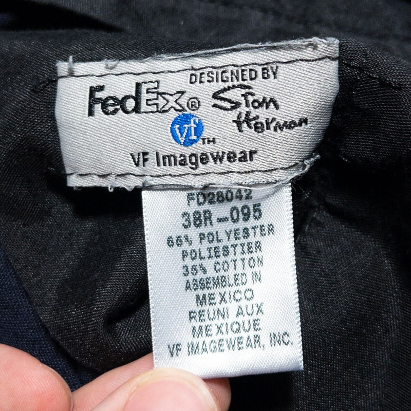 3 FedEx Uniform Shorts 38R Men's Navy Blue Reflective Cargo Stan Herman Delivery