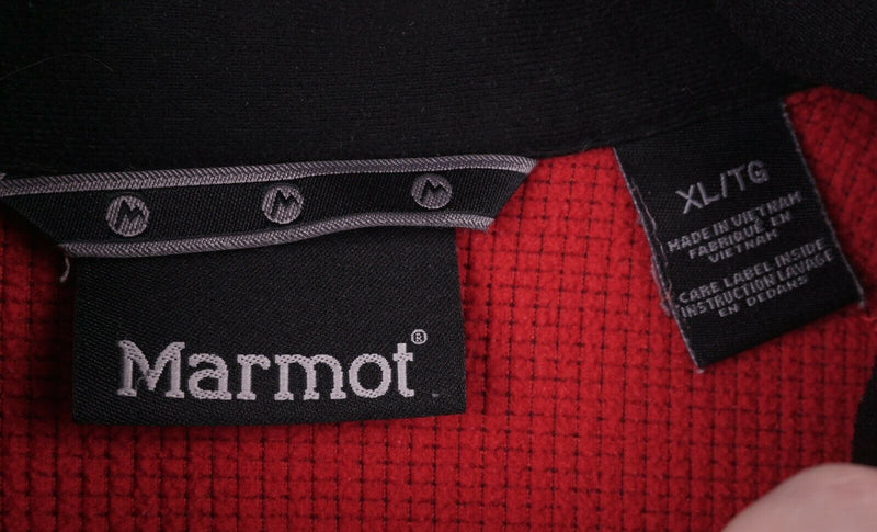 Marmot Men’s XL Half-Zip Waffle Knit Fleece Pullover Hiking Outdoor Jacket