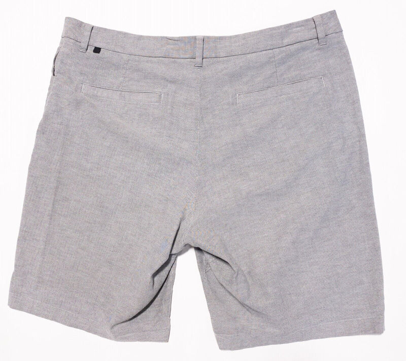 Lululemon Commission Shorts Men's 38 Oxford Gray 10" Inseam Golf Casual